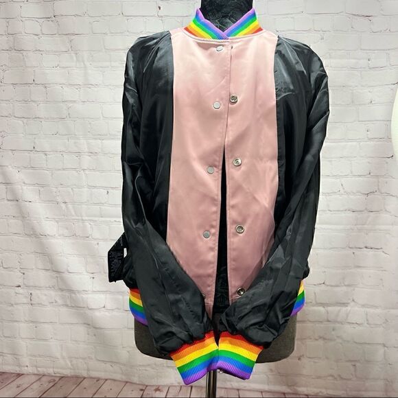 M COACH RAINBOW SOUVENIR JACKET limited edition. Celebrating the LGBTQ nwt - Picture 6 of 16